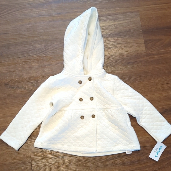 Carter's Baby Quilted Peplum Jacket - Picture 1 of 6